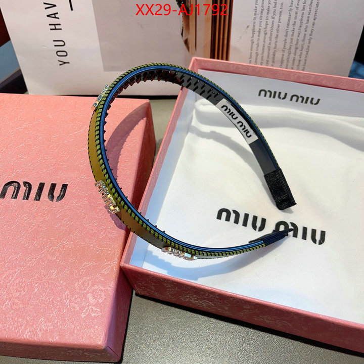 Hair band-MIU MIU top quality website ID: AJ1792 $: 29USD