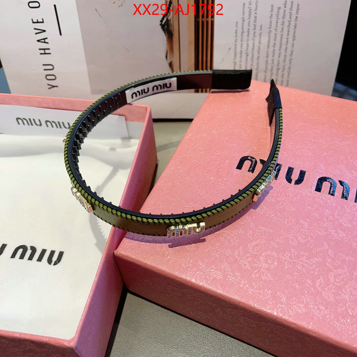 Hair band-MIU MIU top quality website ID: AJ1792 $: 29USD