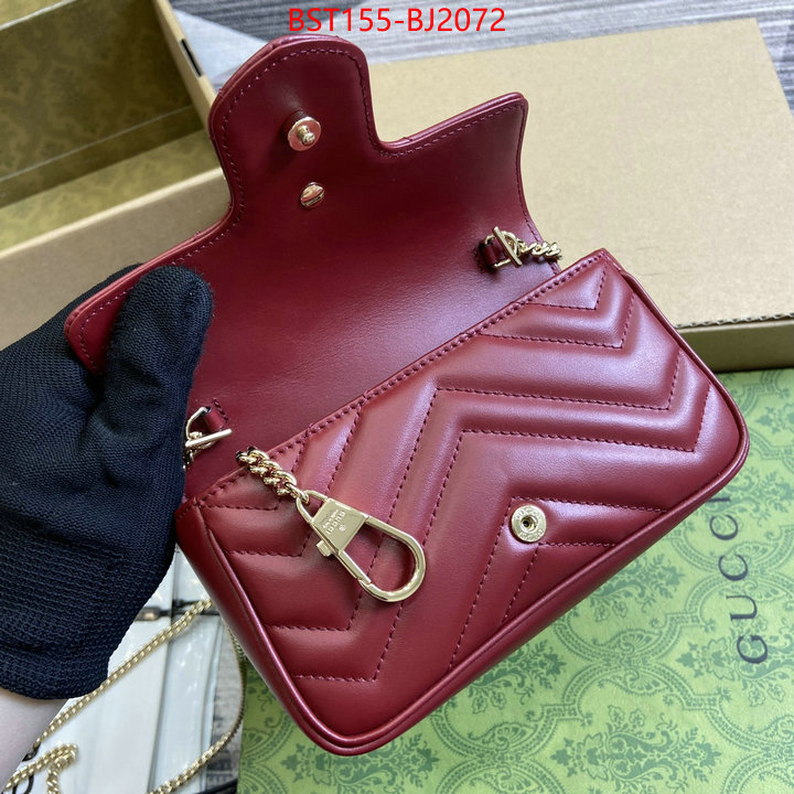 Gucci Bags(TOP)-Marmont top fake designer ID: BJ2072 $: 155USD,