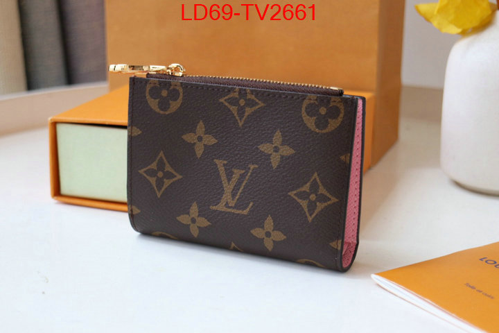 LV Bags(TOP)-Wallet high quality customize ID: TV2661 $: 69USD,