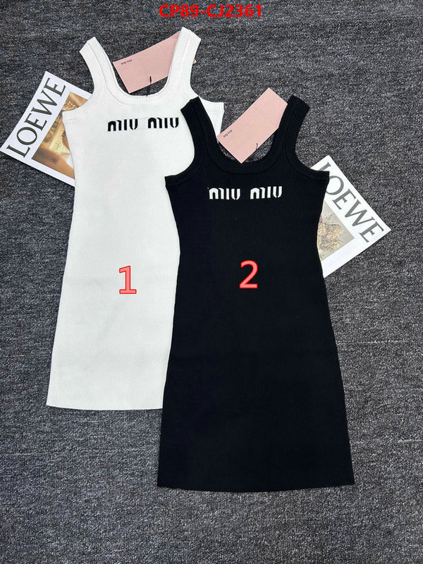 Clothing-MIU MIU from china ID: CJ2361 $: 89USD