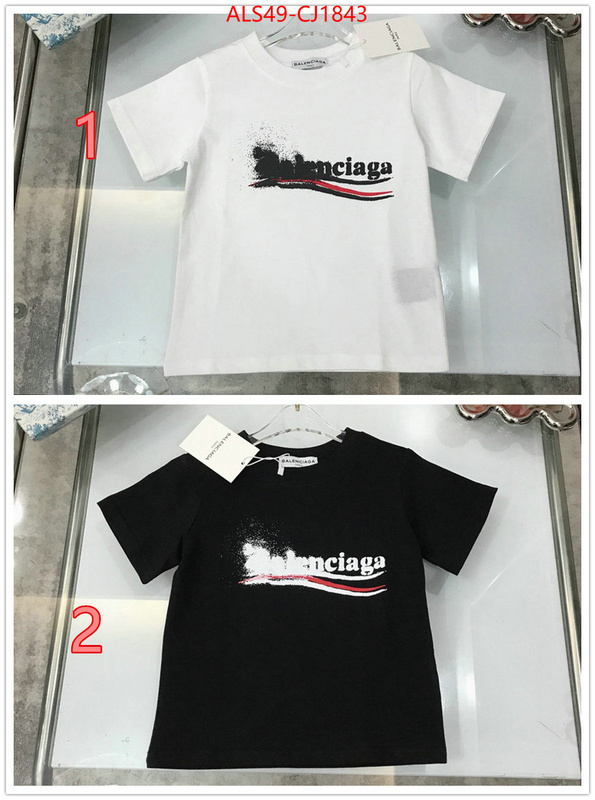 Kids clothing-Balenciaga aaaaa quality replica ID: CJ1843 $: 49USD