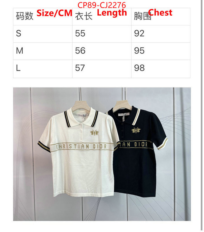 Clothing-Dior best like ID: CJ2276 $: 89USD