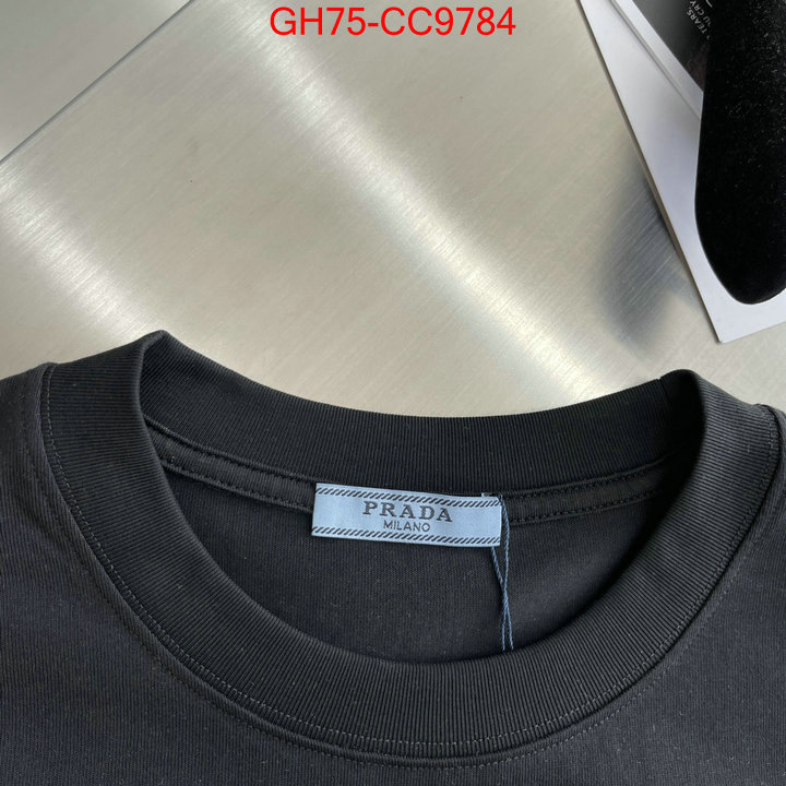 Clothing-Prada what's the best place to buy replica ID: CC9784 $: 75USD