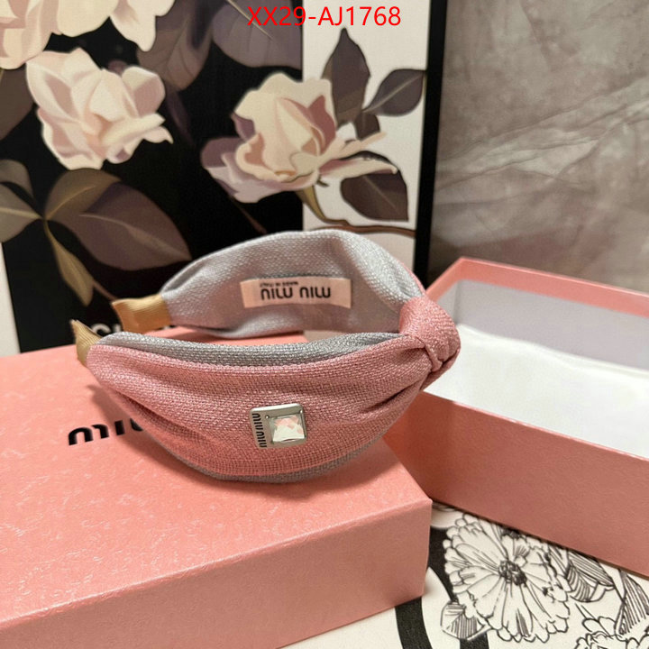 Hair band-MIU MIU shop designer ID: AJ1768 $: 29USD