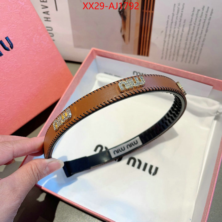 Hair band-MIU MIU top quality website ID: AJ1792 $: 29USD