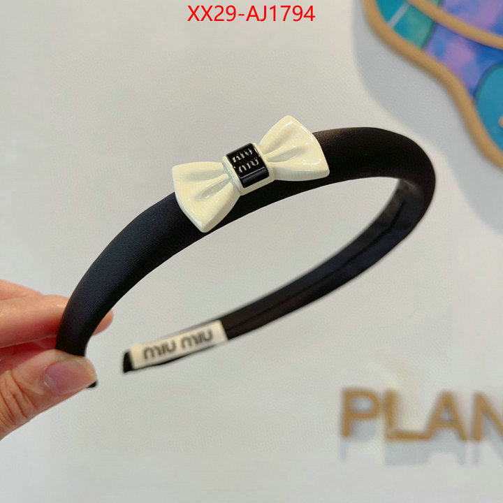 Hair band-MIU MIU fashion ID: AJ1794 $: 29USD