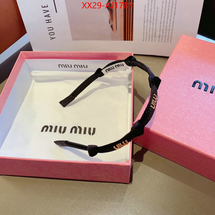 Hair band-MIU MIU good ID: AJ1783 $: 29USD