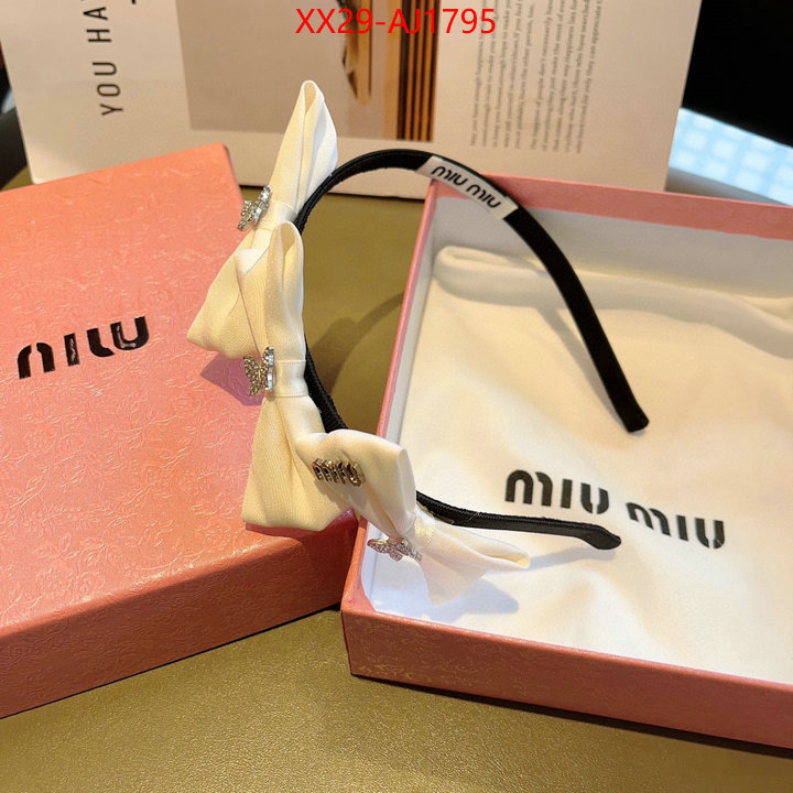 Hair band-MIU MIU what are the best replica ID: AJ1795 $: 29USD