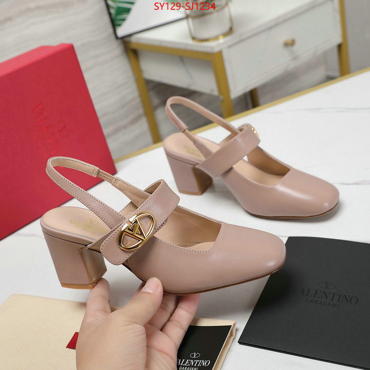 Women Shoes-Valentino replica shop ID: SJ1234 $: 129USD