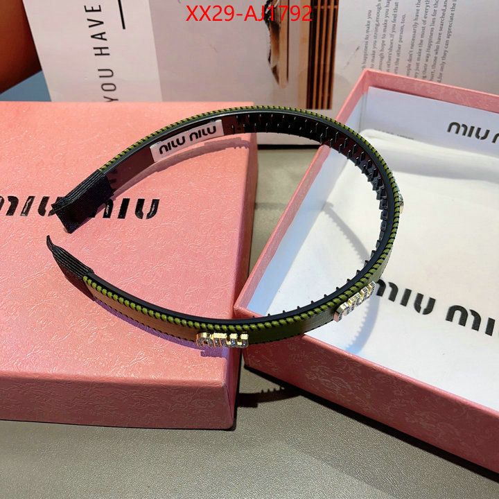 Hair band-MIU MIU top quality website ID: AJ1792 $: 29USD