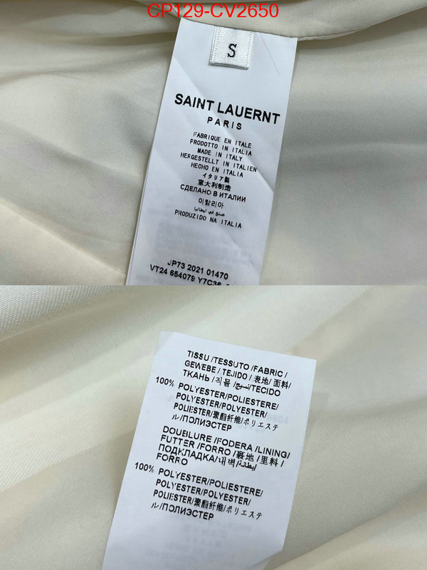 Clothing-YSL the best affordable ID: CV2650 $: 129USD