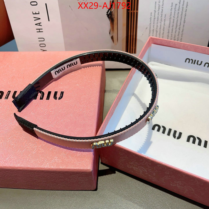 Hair band-MIU MIU top quality website ID: AJ1792 $: 29USD