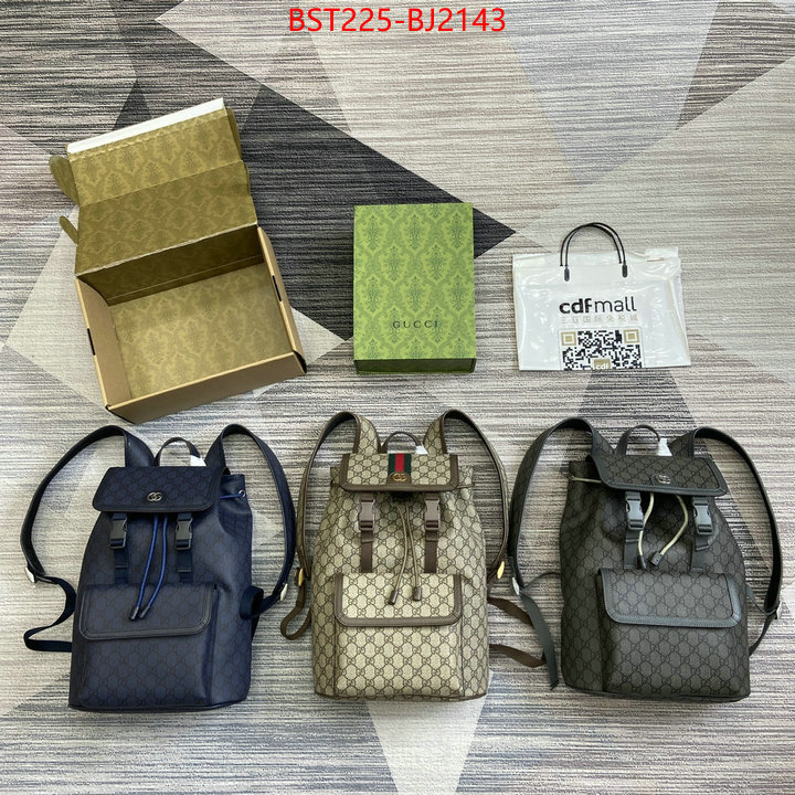 Gucci Bags(TOP)-Backpack- outlet 1:1 replica ID: BJ2143 $: 225USD,