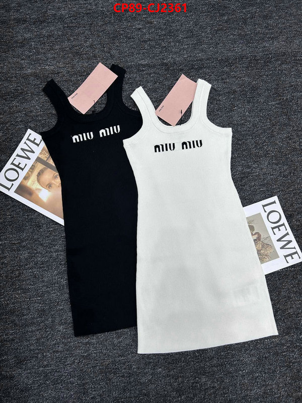 Clothing-MIU MIU from china ID: CJ2361 $: 89USD