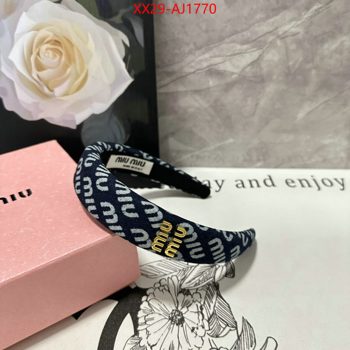 Hair band-MIU MIU good quality replica ID: AJ1770 $: 29USD