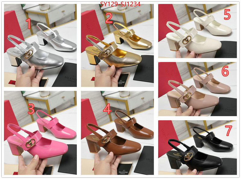 Women Shoes-Valentino replica shop ID: SJ1234 $: 129USD