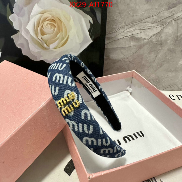 Hair band-MIU MIU good quality replica ID: AJ1770 $: 29USD