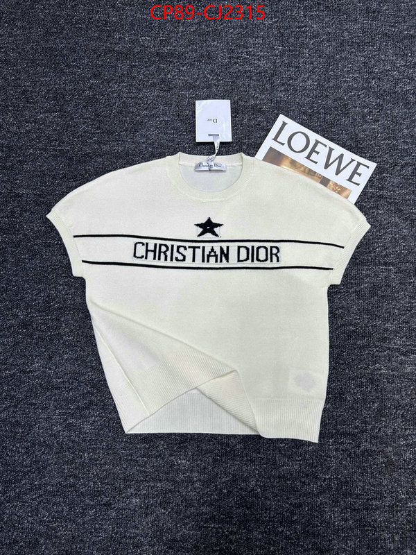 Clothing-Dior store ID: CJ2315 $: 89USD