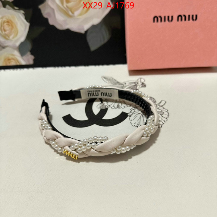 Hair band-MIU MIU shop the best high authentic quality replica ID: AJ1769 $: 29USD