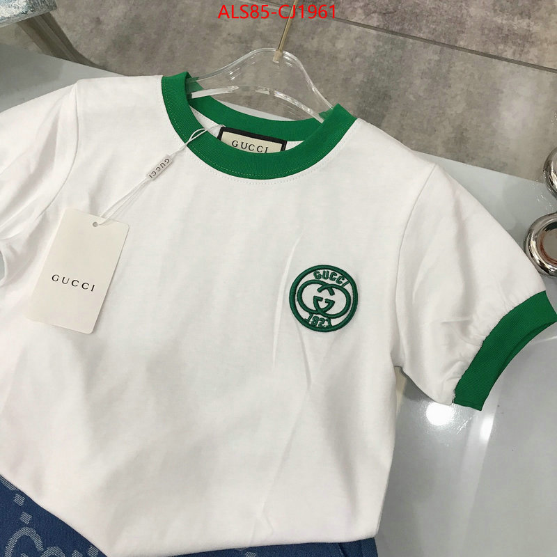 Kids clothing-Gucci luxury fake ID: CJ1961 $: 85USD