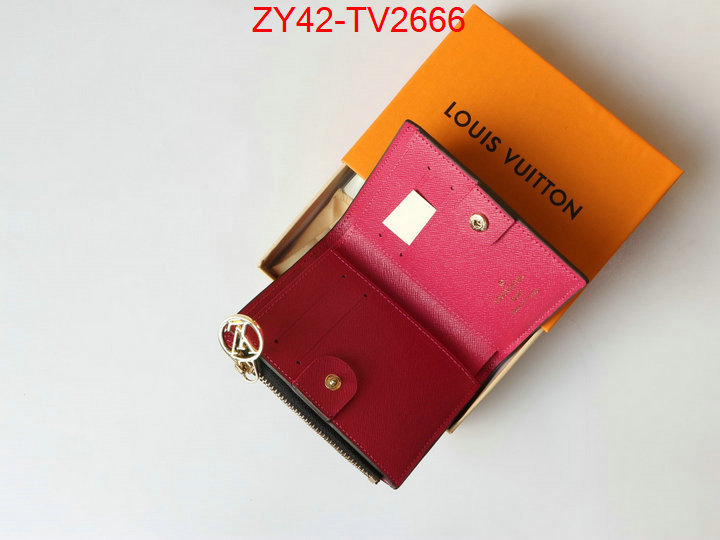 LV Bags(4A)-Wallet where quality designer replica ID: TV2666 $: 42USD,