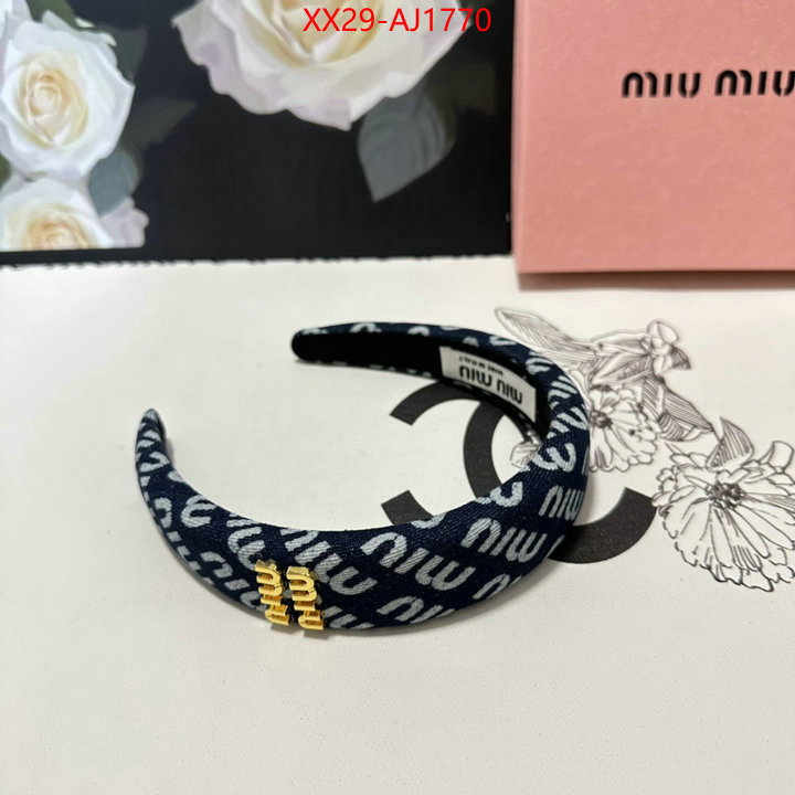 Hair band-MIU MIU good quality replica ID: AJ1770 $: 29USD