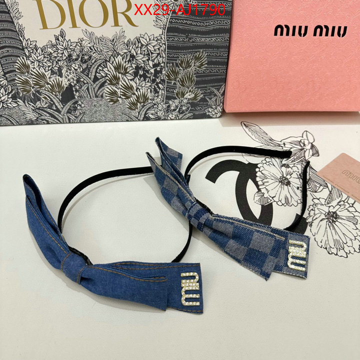 Hair band-MIU MIU cheap ID: AJ1790 $: 29USD