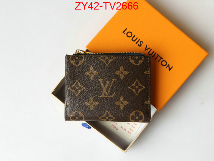 LV Bags(4A)-Wallet where quality designer replica ID: TV2666 $: 42USD,