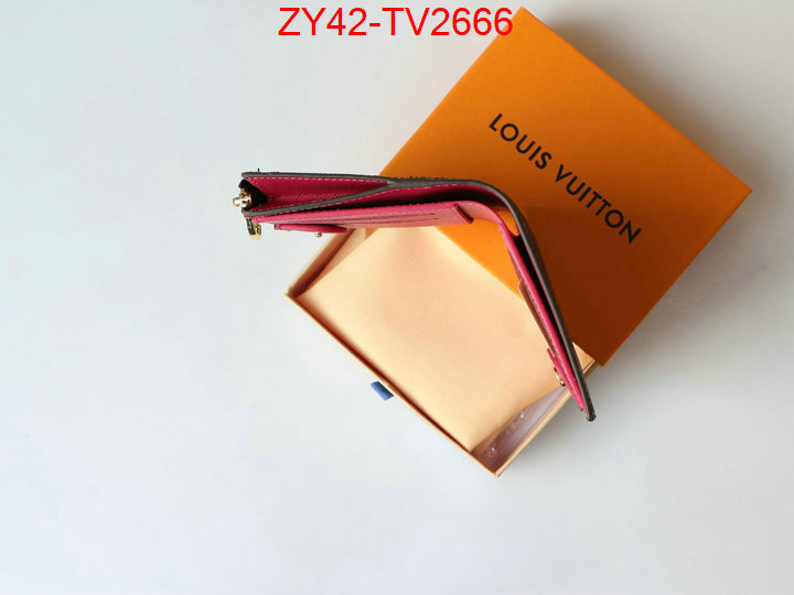 LV Bags(4A)-Wallet where quality designer replica ID: TV2666 $: 42USD,