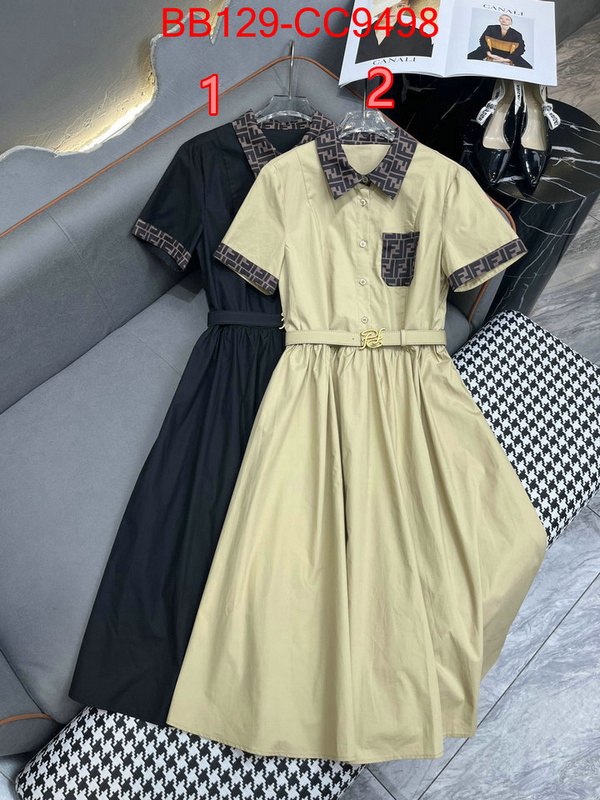 Clothing-Fendi highest quality replica ID: CC9498 $: 129USD