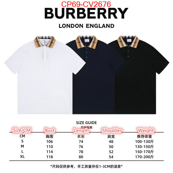 Clothing-Burberry new designer replica ID: CV2676 $: 69USD