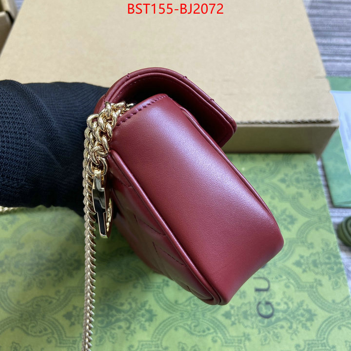 Gucci Bags(TOP)-Marmont top fake designer ID: BJ2072 $: 155USD,