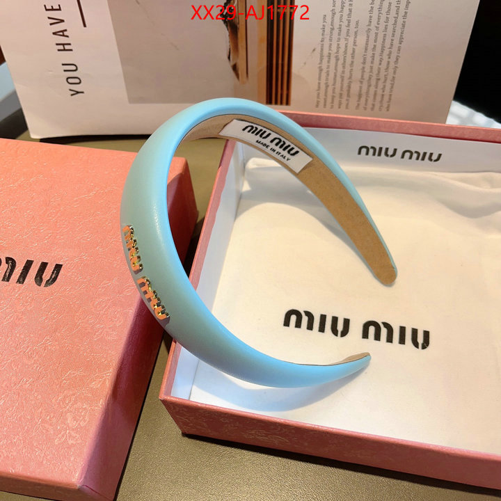 Hair band-MIU MIU the best quality replica ID: AJ1772 $: 29USD