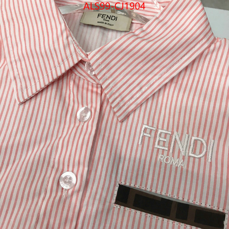 Kids clothing-Fendi 2024 replica wholesale cheap sales online ID: CJ1904 $: 99USD