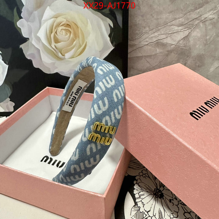 Hair band-MIU MIU good quality replica ID: AJ1770 $: 29USD