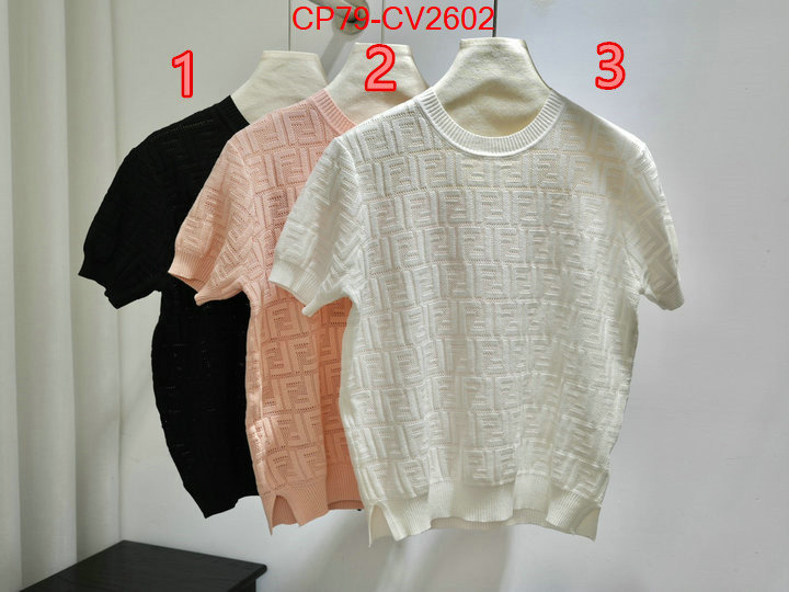 Clothing-Fendi fashion replica ID: CV2602 $: 79USD