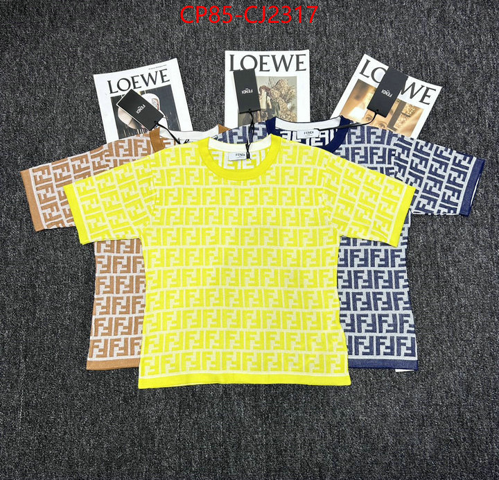 Clothing-Fendi knockoff ID: CJ2317 $: 85USD