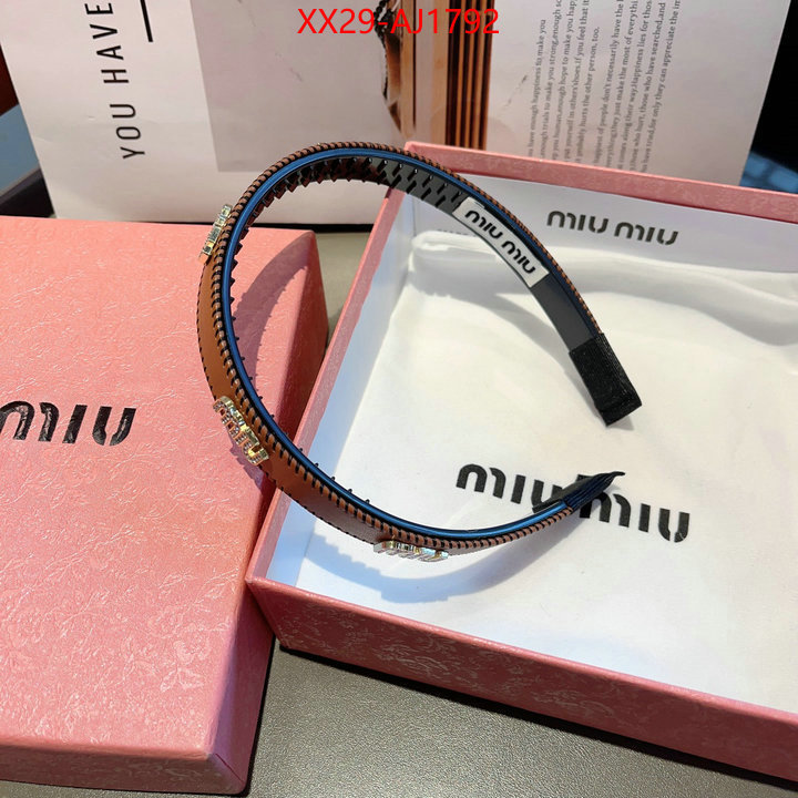 Hair band-MIU MIU top quality website ID: AJ1792 $: 29USD