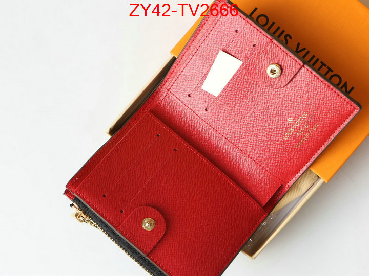 LV Bags(4A)-Wallet where quality designer replica ID: TV2666 $: 42USD,