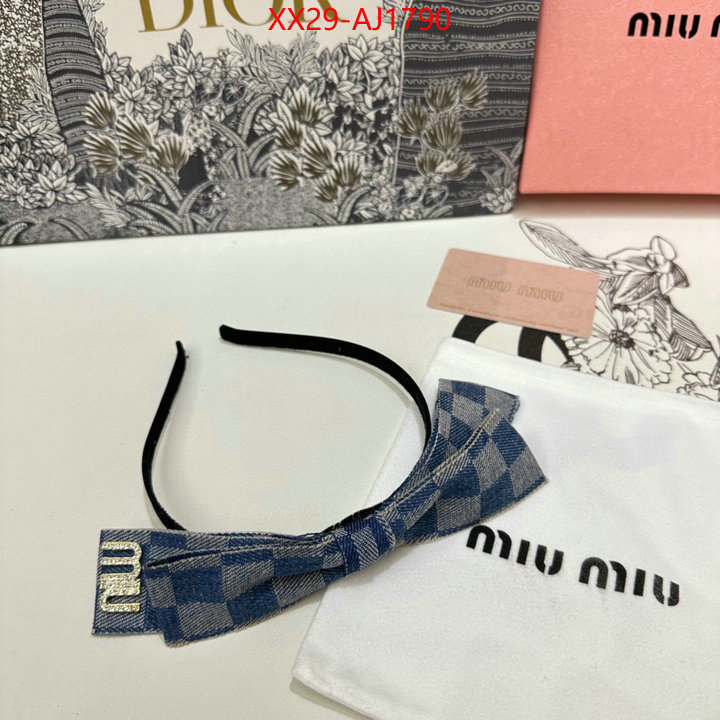 Hair band-MIU MIU cheap ID: AJ1790 $: 29USD