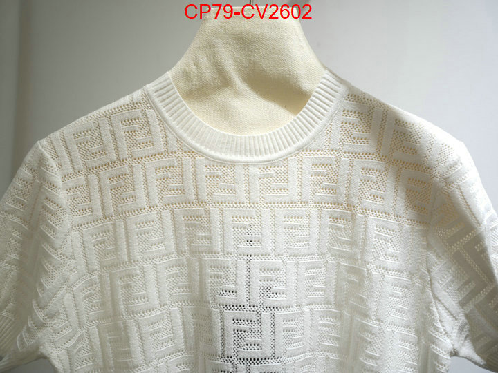 Clothing-Fendi fashion replica ID: CV2602 $: 79USD