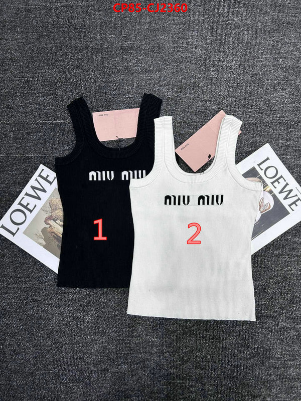 Clothing-MIU MIU replica for cheap ID: CJ2360 $: 85USD