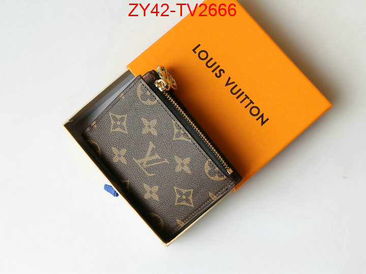 LV Bags(4A)-Wallet where quality designer replica ID: TV2666 $: 42USD,