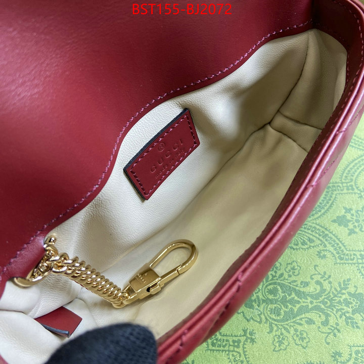 Gucci Bags(TOP)-Marmont top fake designer ID: BJ2072 $: 155USD,