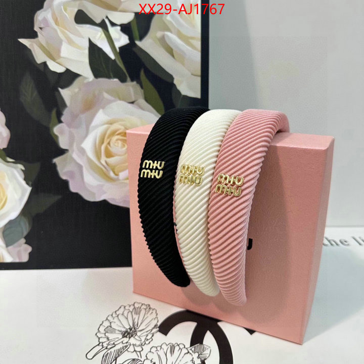 Hair band-MIU MIU replica 2024 perfect luxury ID: AJ1767 $: 29USD