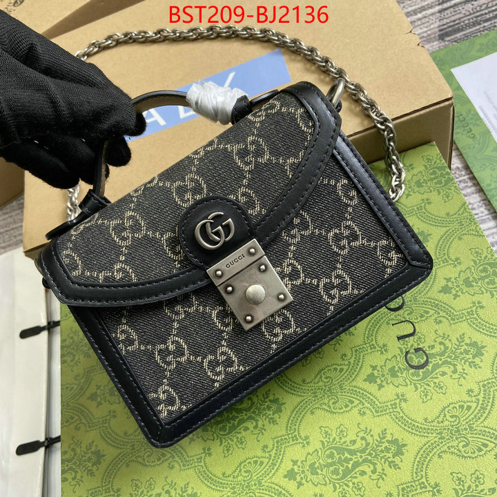 Gucci Bags(TOP)-Crossbody- wholesale imitation designer replicas ID: BJ2136 $: 209USD,