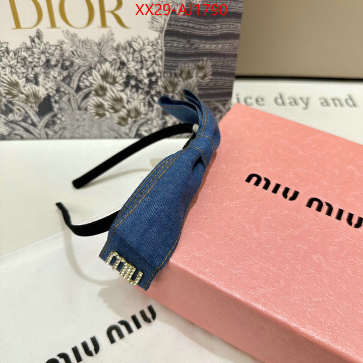 Hair band-MIU MIU cheap ID: AJ1790 $: 29USD