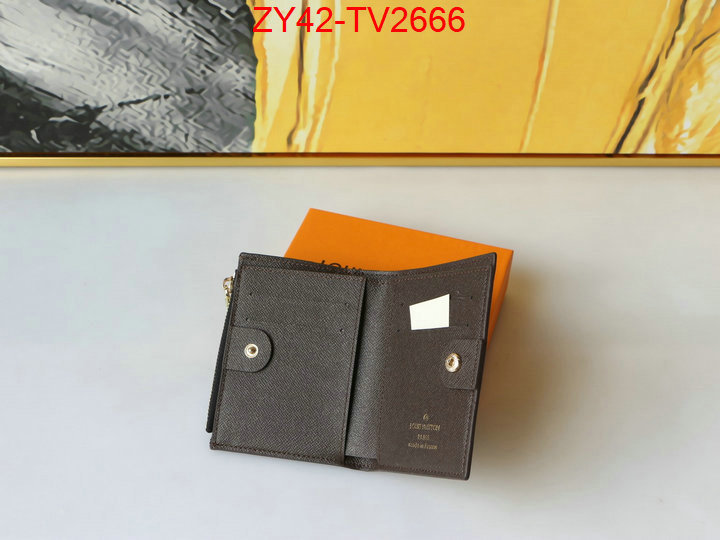 LV Bags(4A)-Wallet where quality designer replica ID: TV2666 $: 42USD,