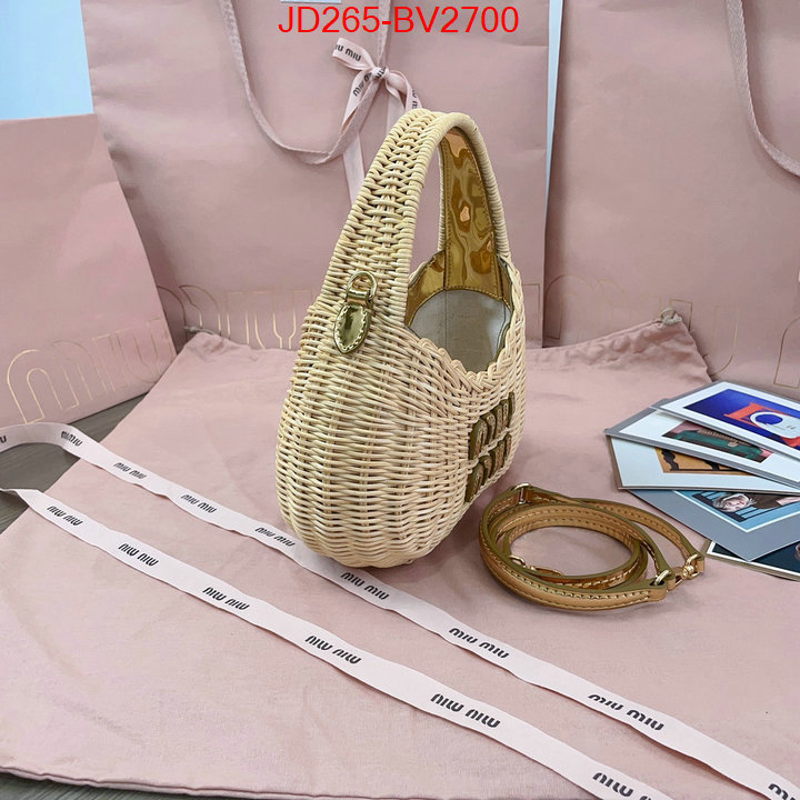 Miu Miu Bags(TOP)-Handbag- best replica 1:1 ID: BV2700 $: 265USD,